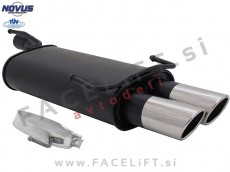 Opel Astra F / T92 (91-02) / športni izpušni lonec / 2x 76mm / SR-Design Opel Astra F / T92 (91-02) / športni izpušni lonec / 2x 76mm / SR-Design