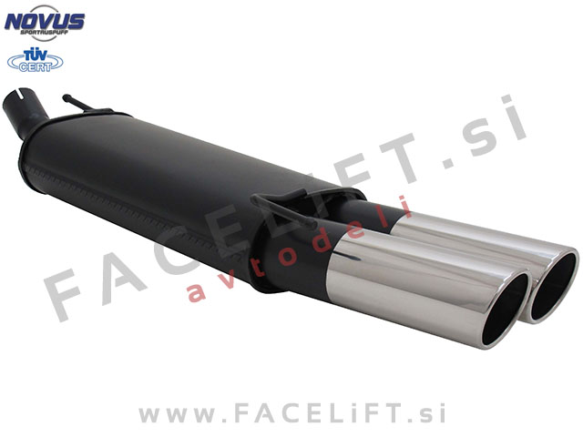 Opel Kadett E / T85 (84-91) / športni izpušni lonec / 2x 90mm / SR-Design Opel Kadett E / T85 (84-91) / športni izpušni lonec / 2x 90mm / SR-Design