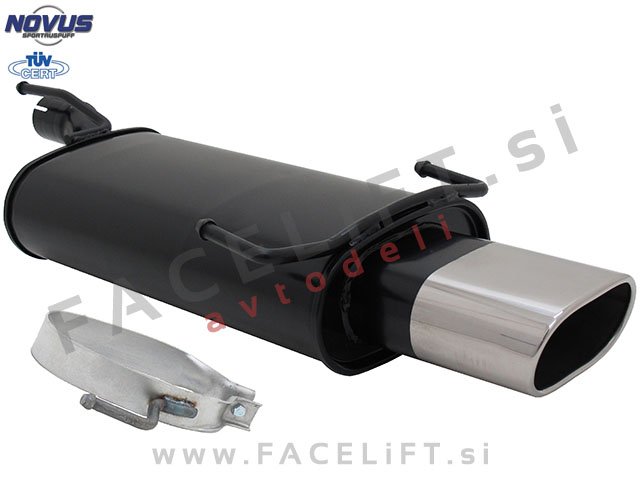 Opel Astra F / T92 (91-02) / športni izpušni lonec / 1x 135x75mm Opel Astra F / T92 (91-02) / športni izpušni lonec / 1x 135x75mm