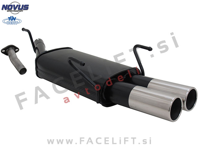 Opel Astra G Karavan / T98 (98-05) / športni izpušni lonec / 2x 76mm Opel Astra G Karavan / T98 (98-05) / športni izpušni lonec / 2x 76mm