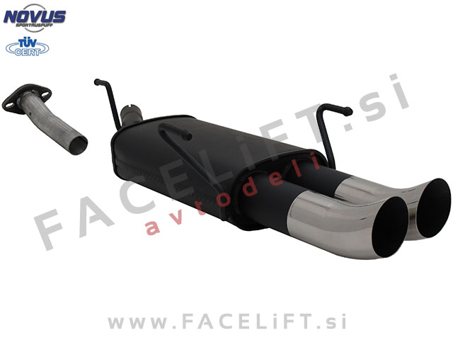 Opel Astra G Karavan / T98 (98-05) / športni izpušni lonec / 2x 76mm / DTM Opel Astra G Karavan / T98 (98-05) / športni izpušni lonec / 2x 76mm / DTM