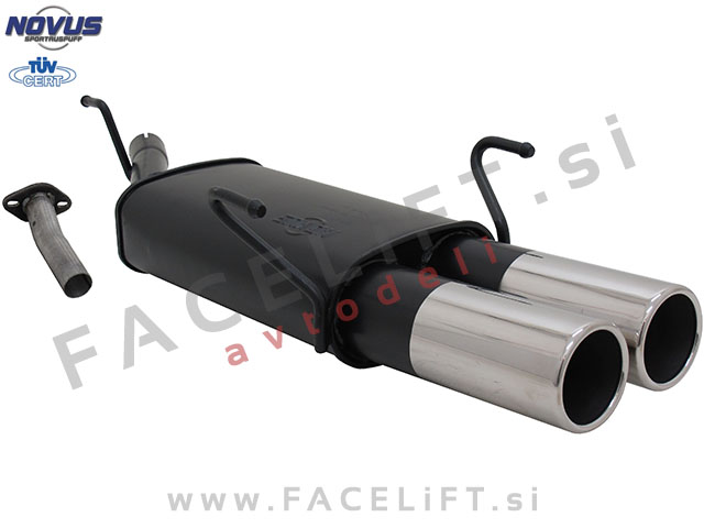 Opel Astra G Karavan / T98 (98-05) / športni izpušni lonec / 2x 90mm Opel Astra G Karavan / T98 (98-05) / športni izpušni lonec / 2x 90mm