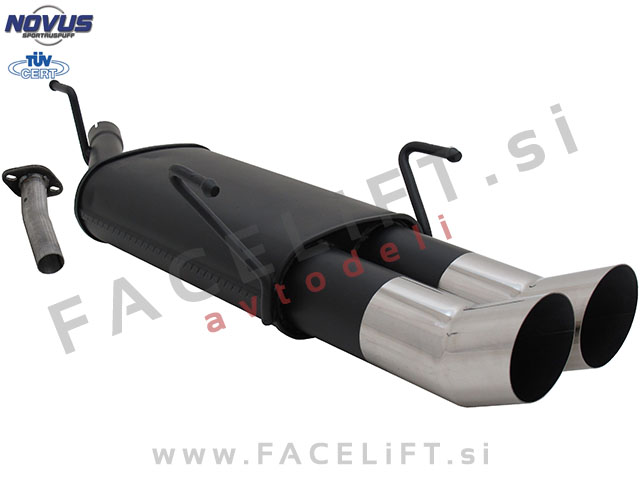 Opel Astra G Karavan / T98 (98-05) / športni izpušni lonec / 2x 90mm / DTM Opel Astra G Karavan / T98 (98-05) / športni izpušni lonec / 2x 90mm / DTM