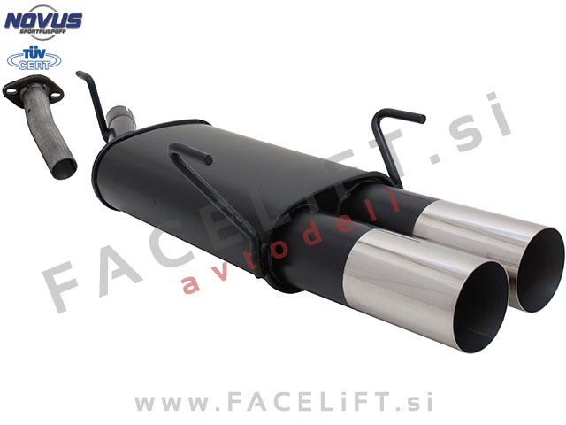 Opel Astra G Karavan / T98 (98-05) / športni izpušni lonec / 2x 90mm / RL-Design Opel Astra G Karavan / T98 (98-05) / športni izpušni lonec / 2x 90mm / RL-Design