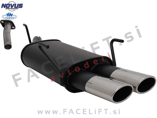 Opel Astra G Karavan / T98 (98-05) / športni izpušni lonec / 2x 85/58mm / AM-Design Opel Astra G Karavan / T98 (98-05) / športni izpušni lonec / 2x 85/58mm / AM-Design
