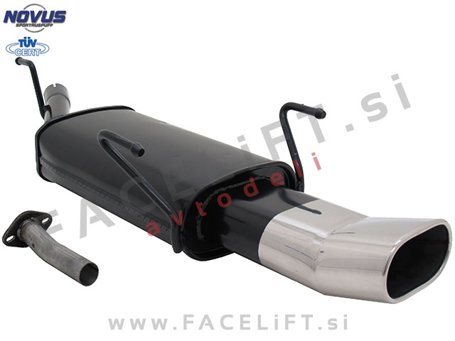Opel Astra G Karavan / T98 (98-05) / športni izpušni lonec / 1x 135x75mm / DTM Opel Astra G Karavan / T98 (98-05) / športni izpušni lonec / 1x 135x75mm / DTM