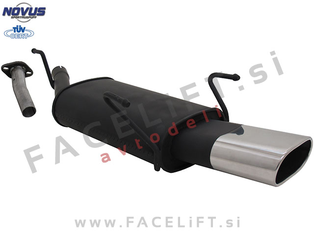 Opel Astra G Karavan / T98 (98-05) / športni izpušni lonec / 1x 135x75mm Opel Astra G Karavan / T98 (98-05) / športni izpušni lonec / 1x 135x75mm