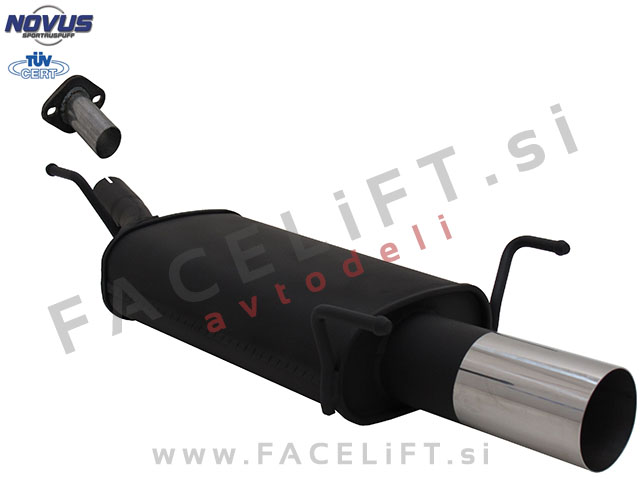 Opel Astra G CC Limuzina 98-04 športni izpušni lonec 1x 90mm RL-Design Opel Astra G CC Limuzina 98-04 športni izpušni lonec 1x 90mm RL-Design