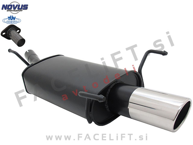 Opel Astra G CC Limuzina / T98 (98-04) / športni izpušni lonec / 1x 90mm / SR-Design