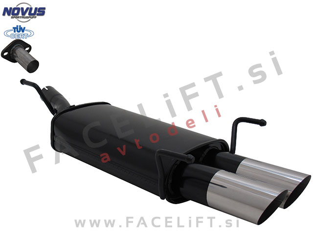 Opel Astra G CC Limuzina / T98 (98-04) / športni izpušni lonec / 2x 76mm / MS-Design Opel Astra G CC Limuzina / T98 (98-04) / športni izpušni lonec / 2x 76mm / MS-Design