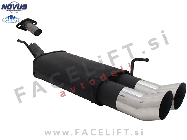 Opel Astra G CC Limuzina / T98 (98-04) / športni izpušni lonec / 2x 90mm / DTM