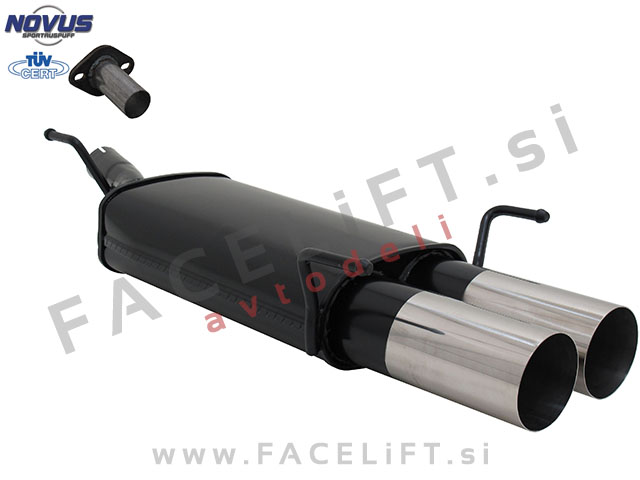 Opel Astra G CC Limuzina / T98 (98-04) / športni izpušni lonec / 2x 90mm / RL-Design Opel Astra G CC Limuzina / T98 (98-04) / športni izpušni lonec / 2x 90mm / RL-Design