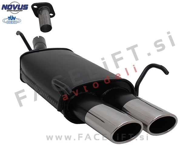 Opel Astra G CC Limuzina / T98 (98-04) / športni izpušni lonec / 2x 85/58mm / AM-Design