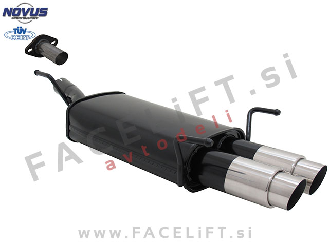 Opel Astra G CC Limuzina / T98 (98-04) / športni izpušni lonec / 2x 76mm / GP-Design