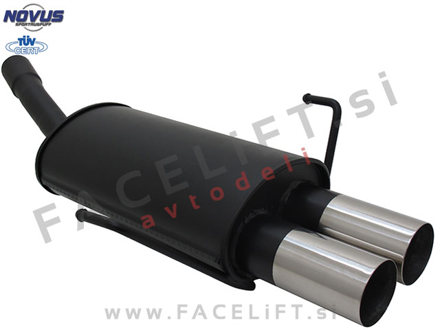 Opel Astra H 04-10 športni izpušni lonec 2x 76mm RL-Design Opel Astra H 04-10 športni izpušni lonec 2x 76mm RL-Design