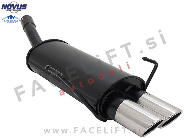 Opel Astra H 04-10 športni izpušni lonec 2x 76mm SR-Design