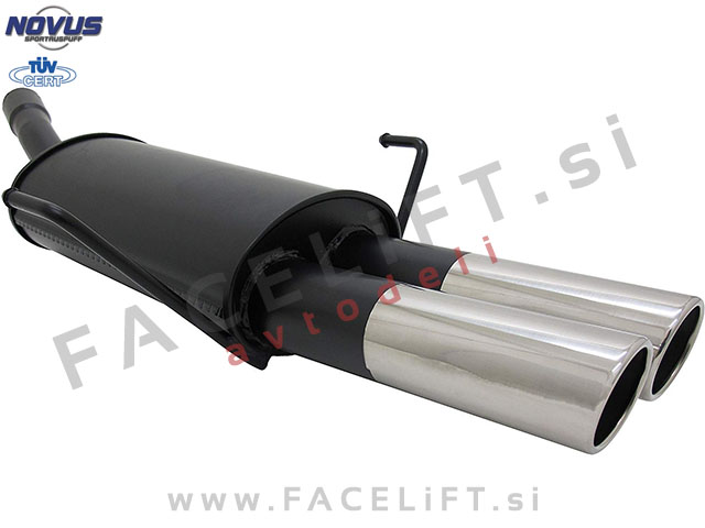 Opel Astra H Karavan 04-10 športni izpušni lonec 2x 76mm SR-Design