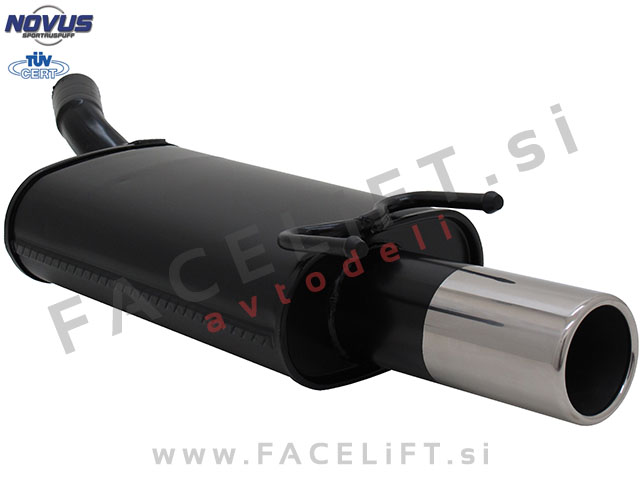 Opel Corsa B / S93 (93-00) / športni izpušni lonec / 1x 90mm Opel Corsa B / S93 (93-00) / športni izpušni lonec / 1x 90mm