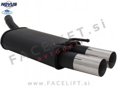 Opel Corsa B / S93 (93-00) / športni izpušni lonec / 2x 76mm / RL-Design Opel Corsa B / S93 (93-00) / športni izpušni lonec / 2x 76mm / RL-Design