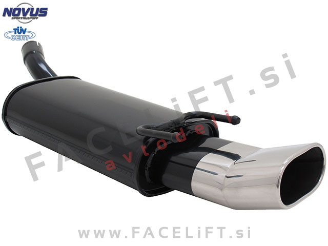 Opel Corsa B / S93 (93-00) / športni izpušni lonec / 1x 135x75mm / DTM Opel Corsa B / S93 (93-00) / športni izpušni lonec / 1x 135x75mm / DTM