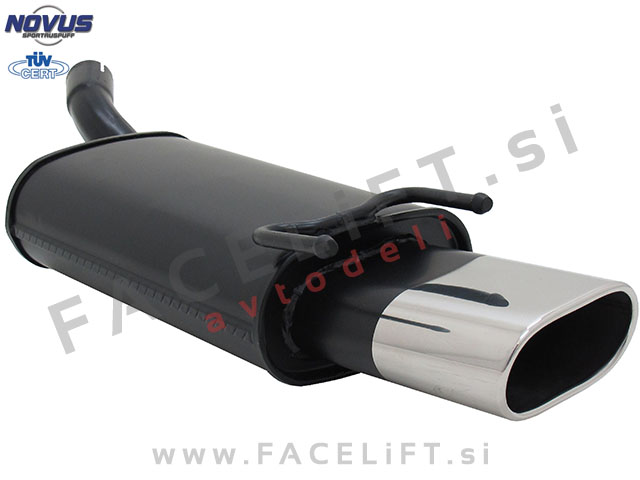 Opel Corsa B / S93 (93-00) / športni izpušni lonec / 1x 135x75mm Opel Corsa B / S93 (93-00) / športni izpušni lonec / 1x 135x75mm