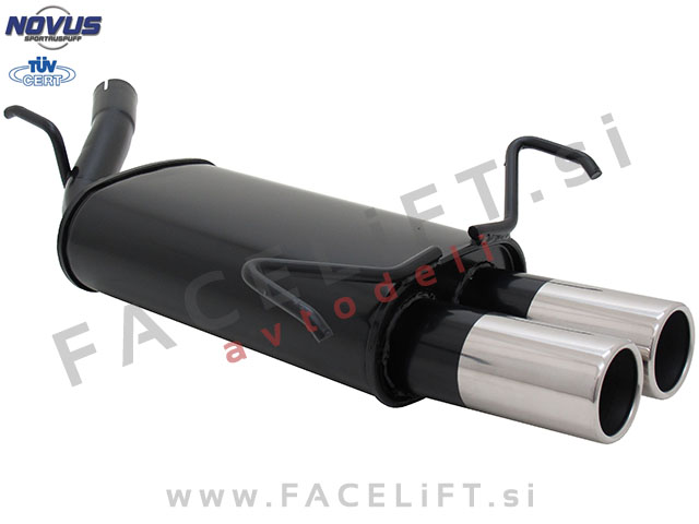 Opel Corsa C 00-06 športni izpušni lonec 2x 76mm