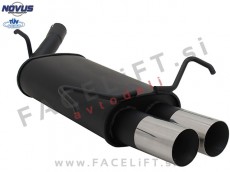 Opel Corsa C 00-06 športni izpušni lonec 2x 76mm RL-Design