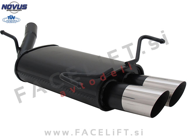 Opel Corsa C 00-06 športni izpušni lonec 2x 76mm MS-Design