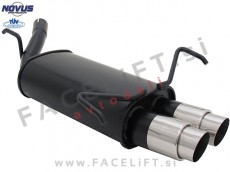 Opel Corsa C 00-06 športni izpušni lonec 2x 76mm GP-Design