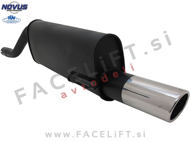 Opel Corsa D 06-14 športni izpušni lonec 1x 90mm SR-Design