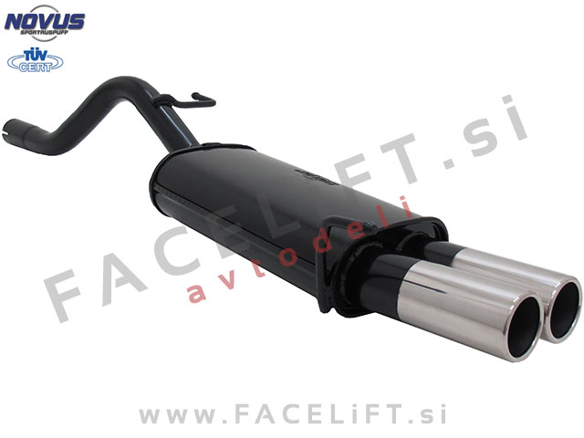 Opel Corsa D / S07 (06-14) / športni izpušni lonec / 2x 76mm