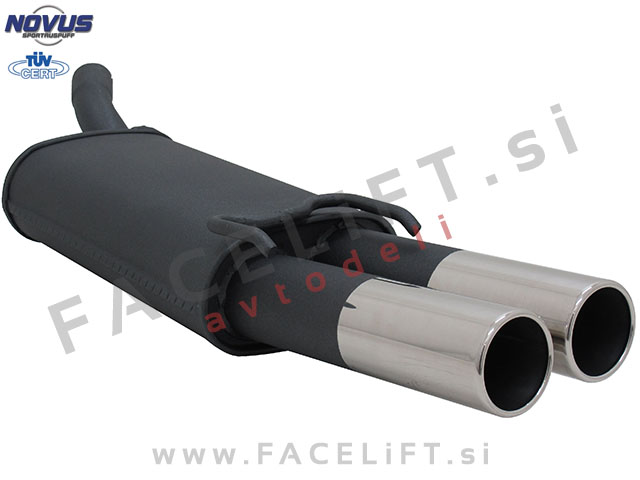 Opel Tigra A / S93 (94-01) / športni izpušni lonec / 2x 76mm