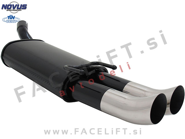 Opel Tigra A / S93 (94-01) / športni izpušni lonec / 2x 76mm / DTM Opel Tigra A / S93 (94-01) / športni izpušni lonec / 2x 76mm / DTM
