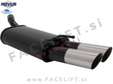 Opel Tigra A / S93 (94-01) / športni izpušni lonec / 2x 76mm / MS-Design Opel Tigra A / S93 (94-01) / športni izpušni lonec / 2x 76mm / MS-Design
