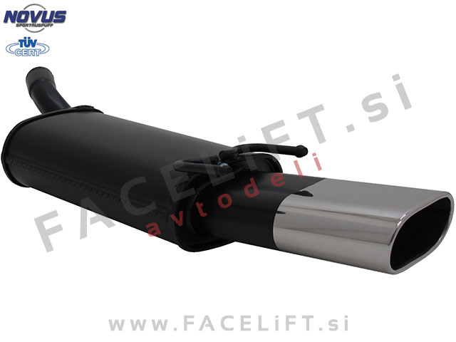 Opel Tigra A / S93 (94-01) / športni izpušni lonec / 1x 135x75mm Opel Tigra A / S93 (94-01) / športni izpušni lonec / 1x 135x75mm