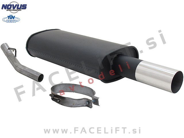 Opel Vectra A / J89 (88-95) / športni izpušni lonec / 1x 76mm / RL-Design