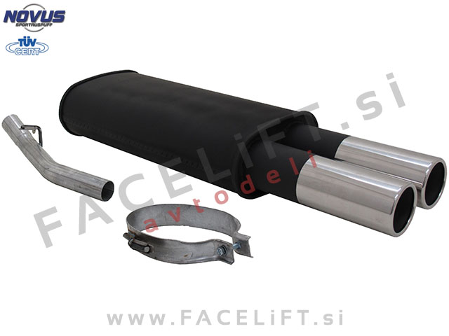 Opel Vectra A / J89 (88-95) / športni izpušni lonec / 2x 76mm