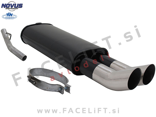 Opel Vectra A / J89 (88-95) / športni izpušni lonec / 2x 76mm / DTM