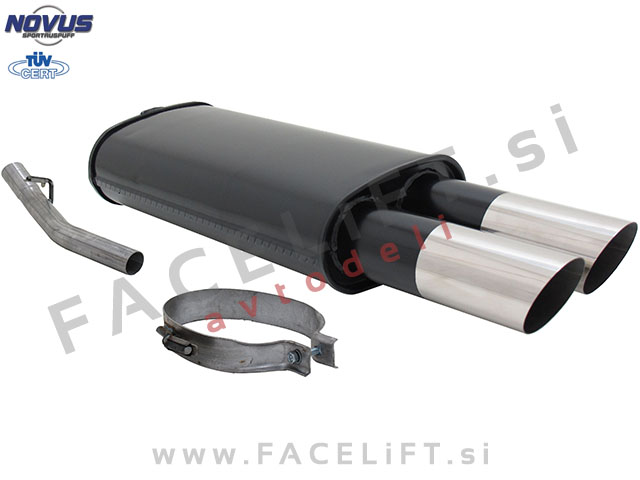 Opel Vectra A / J89 (88-95) / športni izpušni lonec / 2x 76mm / MS-Design