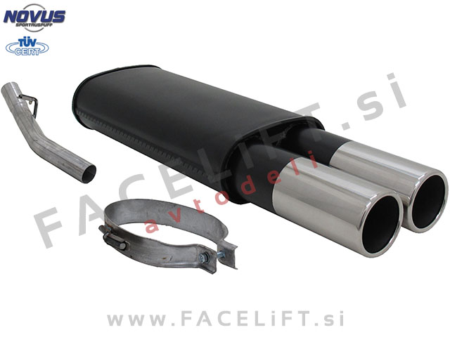Opel Vectra A / J89 (88-95) / športni izpušni lonec / 2x 90mm