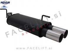 Opel Vectra B / J96 (95-99) / športni izpušni lonec / 2x 76mm / RL-Design Opel Vectra B / J96 (95-99) / športni izpušni lonec / 2x 76mm / RL-Design