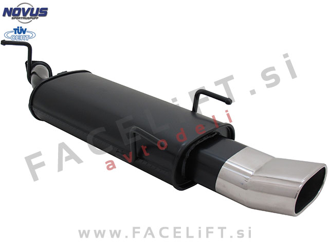 Opel Vectra B / J96 (95-99) / športni izpušni lonec / 1x 135x75mm / DTM Opel Vectra B / J96 (95-99) / športni izpušni lonec / 1x 135x75mm / DTM