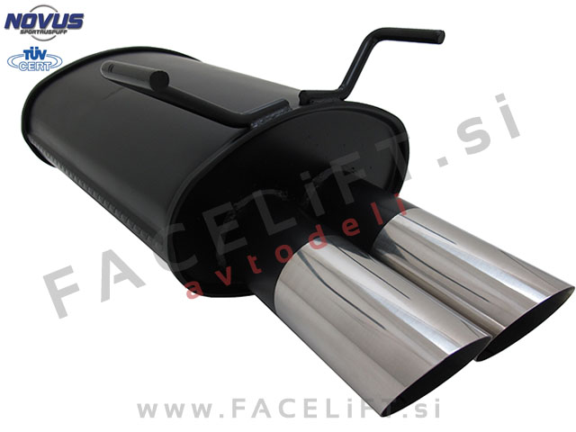 Opel Vectra C Limuzina / Z02 (02-08) / športni izpušni lonec / 2x 76mm / MS-Design Opel Vectra C Limuzina / Z02 (02-08) / športni izpušni lonec / 2x 76mm / MS-Design