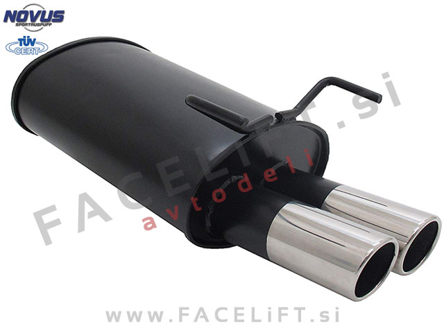 Opel Vectra C Limuzina / Z02 (02-08) / športni izpušni lonec / 2x 76mm / SR-Design Opel Vectra C Limuzina / Z02 (02-08) / športni izpušni lonec / 2x 76mm / SR-Design