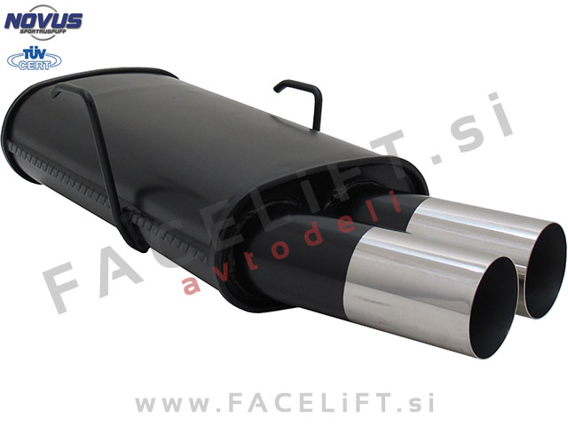 Peugeot 106 91-03 športni izpušni lonec 2x 76mm RL-Design
