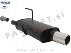 Peugeot 206 98-09 športni izpušni lonec 1x 90mm Peugeot 206 98-09 športni izpušni lonec 1x 90mm