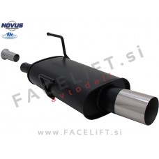 Peugeot 206 98-09 športni izpušni lonec 1x 90mm RL-Design Peugeot 206 98-09 športni izpušni lonec 1x 90mm RL-Design