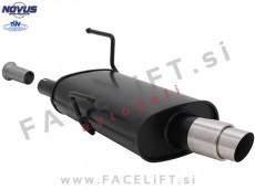 Peugeot 206 98-09 športni izpušni lonec 1x 76mm GP-Design