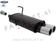 Peugeot 206 / (98-09) / športni izpušni lonec / 2x 76mm