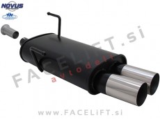 Peugeot 206 / (98-09) / športni izpušni lonec / 2x 76mm / RL-Design